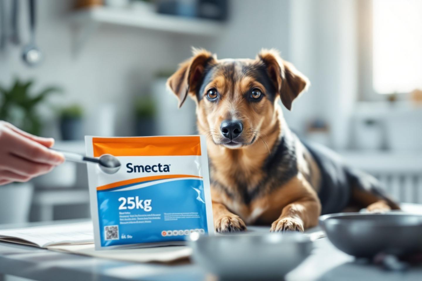 Dosage Smecta chien 25kg : posologie et conseils d'administration pour votre animal